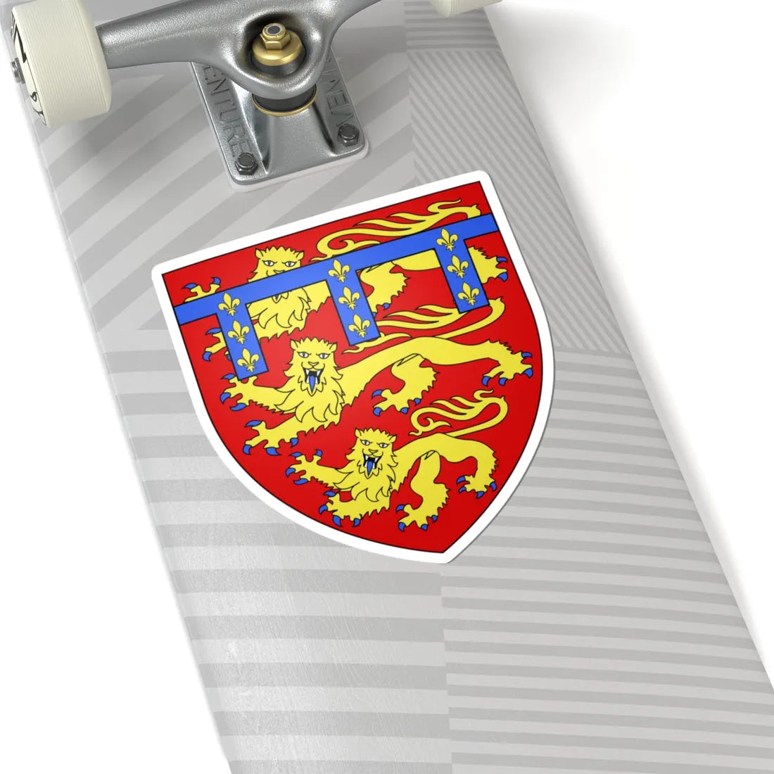 Edmund Crouchback Arms (England) (Coat of Arms) STICKER Vinyl Kiss-Cut Decal - The Sticker Space
