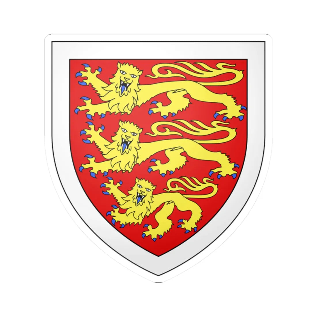 Edmund of Woodstock Arms (England) (Coat of Arms) STICKER Vinyl Kiss-Cut Decal 2 Inch White - The Sticker Space