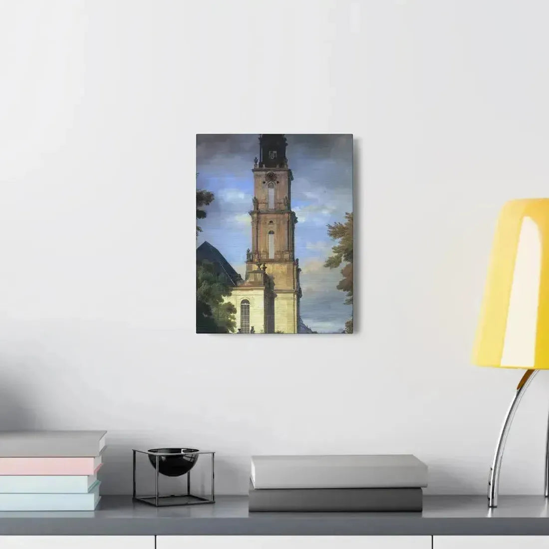 Eduard Gaertner (1801-1877) Garrison Church in Potsdam - Canvas Wall Art - The Sticker Space