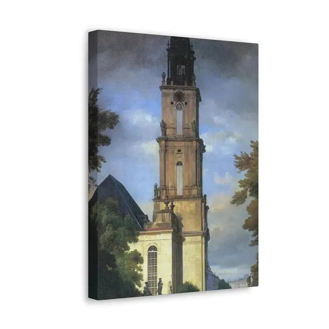 Eduard Gaertner (1801-1877) Garrison Church in Potsdam - Canvas Wall Art - The Sticker Space