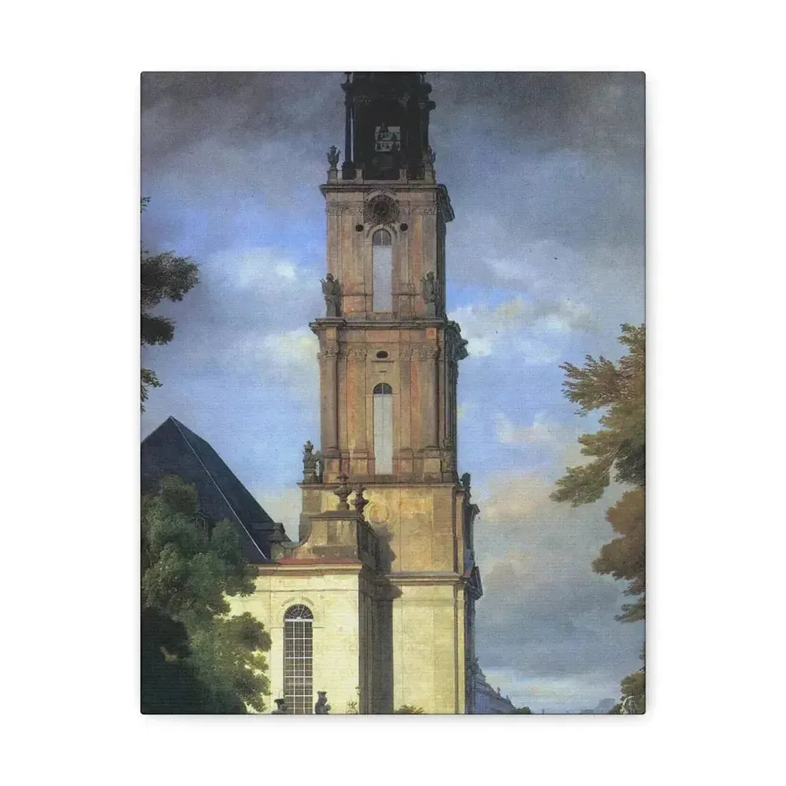 Eduard Gaertner (1801-1877) Garrison Church in Potsdam - Canvas Wall Art - The Sticker Space