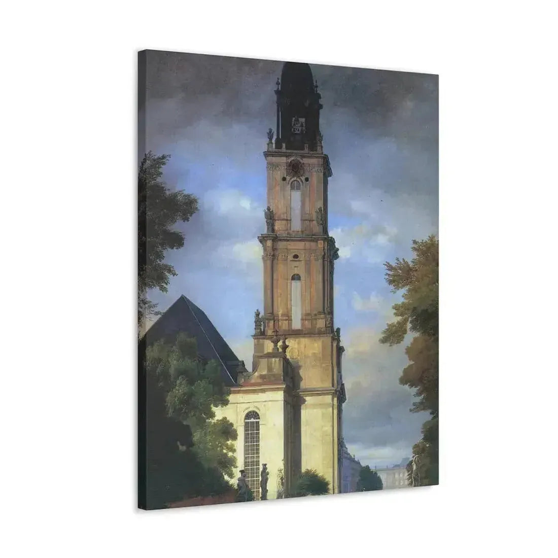 Eduard Gaertner (1801-1877) Garrison Church in Potsdam - Canvas Wall Art - The Sticker Space