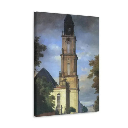 Eduard Gaertner (1801-1877) Garrison Church in Potsdam - Canvas Wall Art - The Sticker Space