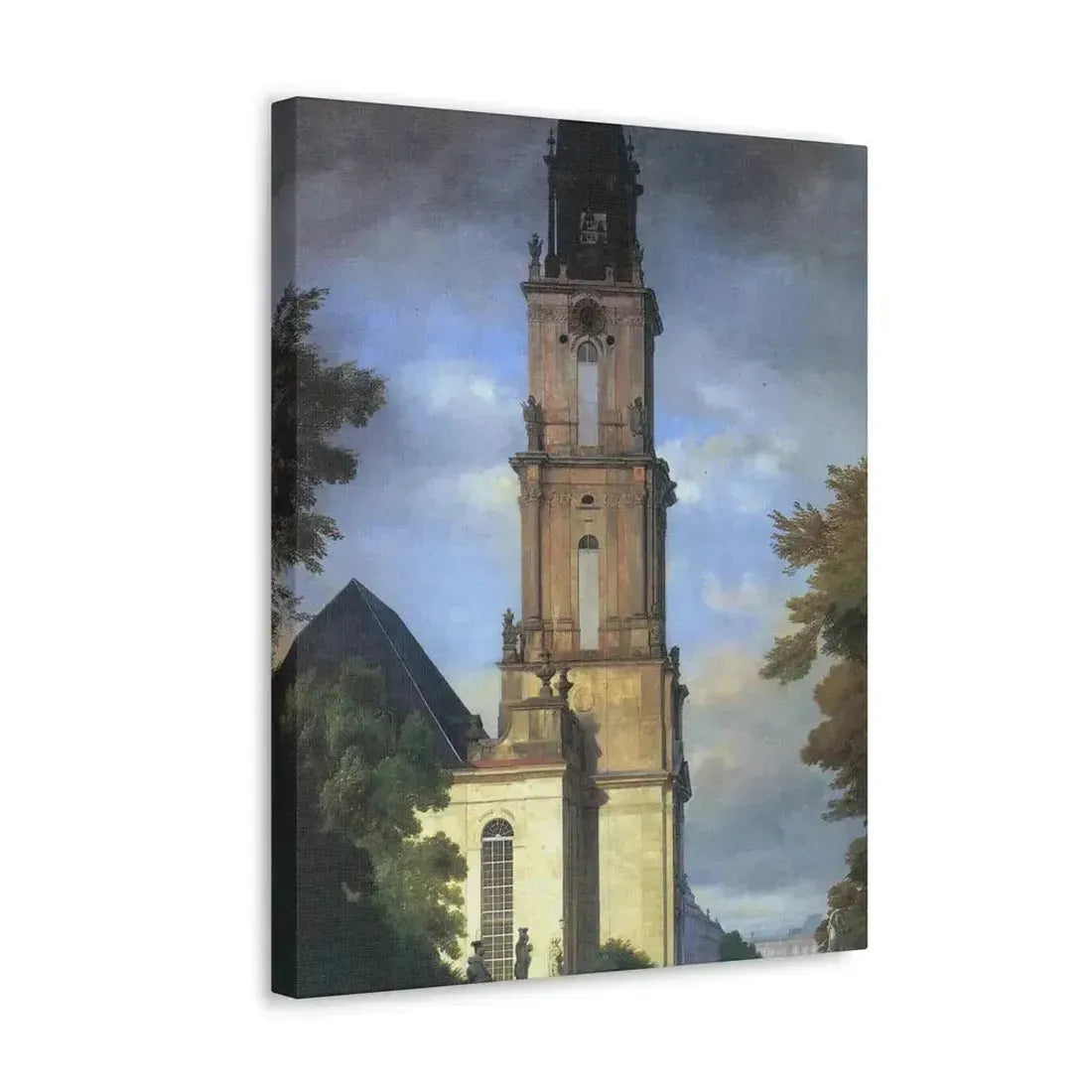 Eduard Gaertner (1801-1877) Garrison Church in Potsdam - Canvas Wall Art - The Sticker Space