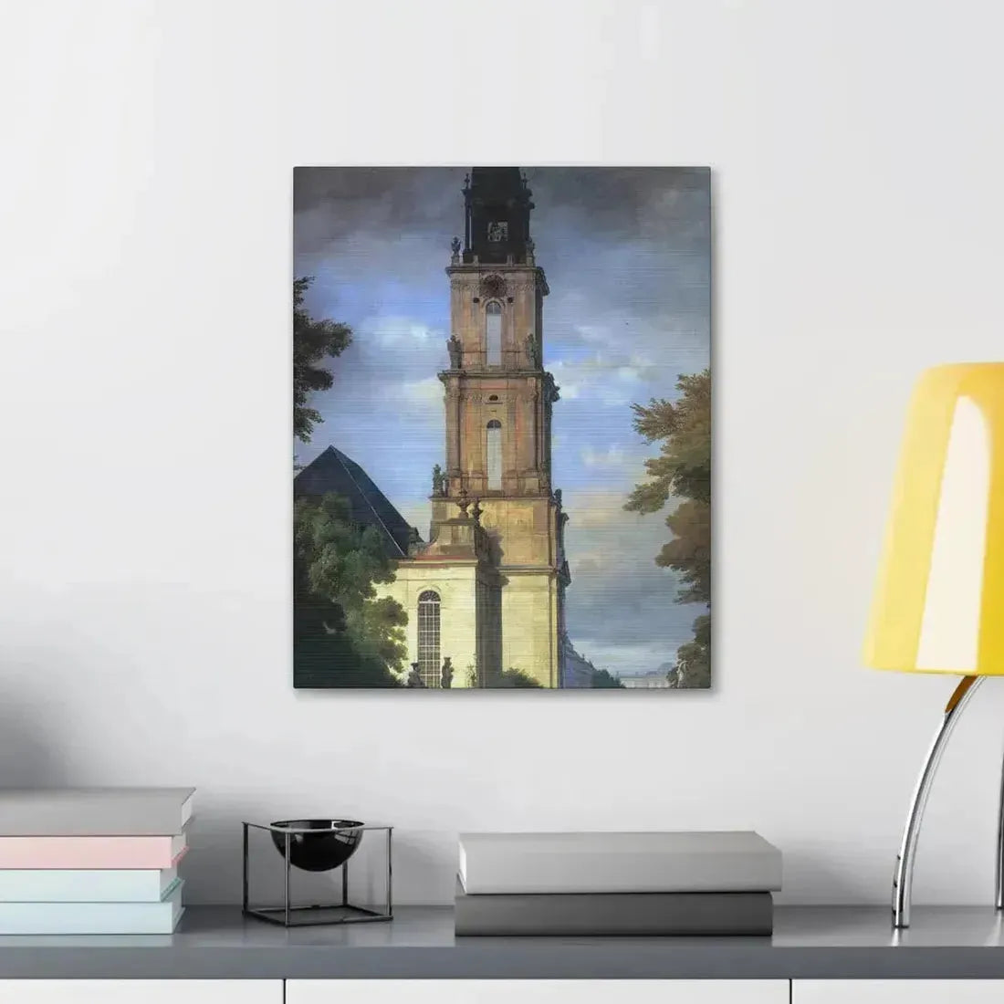 Eduard Gaertner (1801-1877) Garrison Church in Potsdam - Canvas Wall Art - The Sticker Space