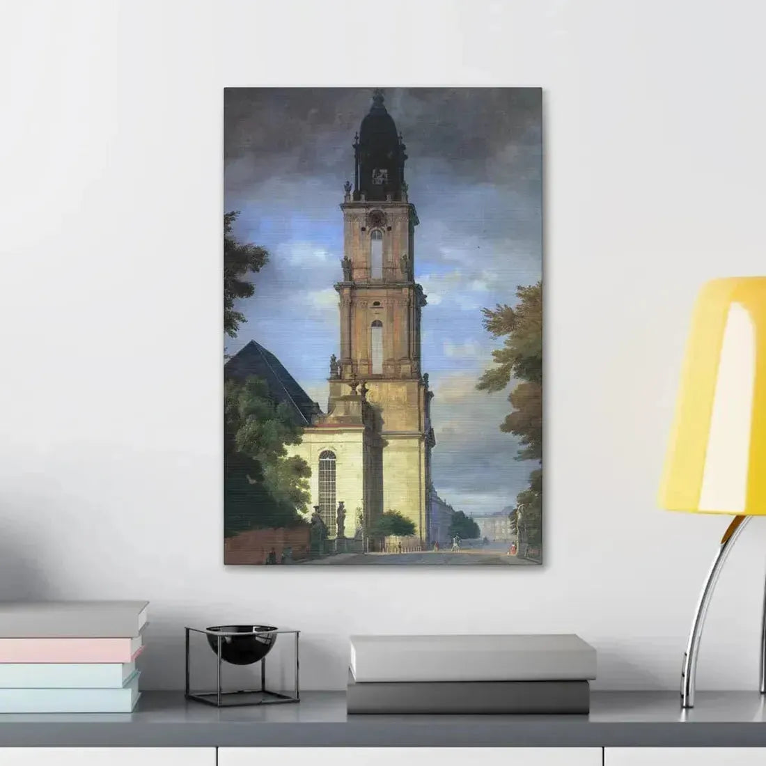 Eduard Gaertner (1801-1877) Garrison Church in Potsdam - Canvas Wall Art - The Sticker Space