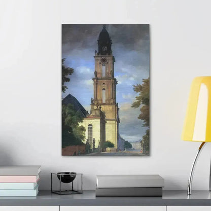 Eduard Gaertner (1801-1877) Garrison Church in Potsdam - Canvas Wall Art - The Sticker Space