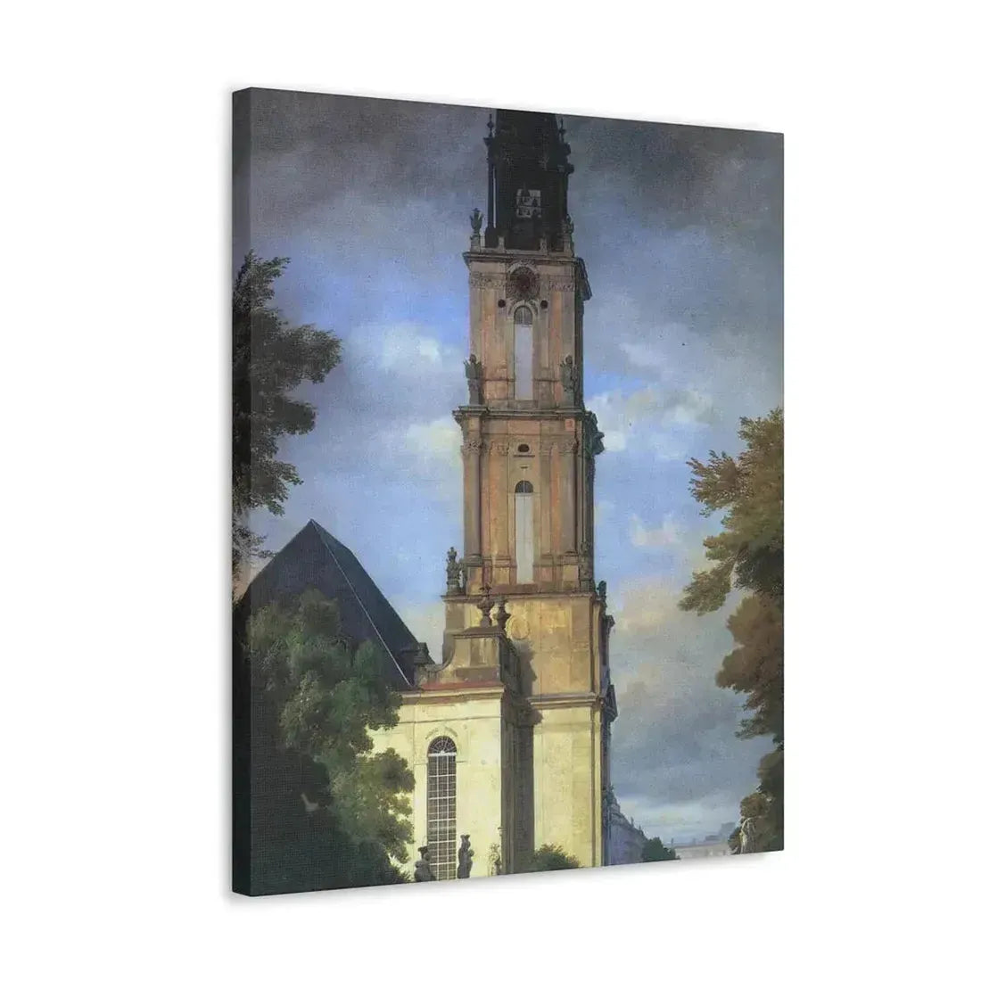 Eduard Gaertner (1801-1877) Garrison Church in Potsdam - Canvas Wall Art - The Sticker Space