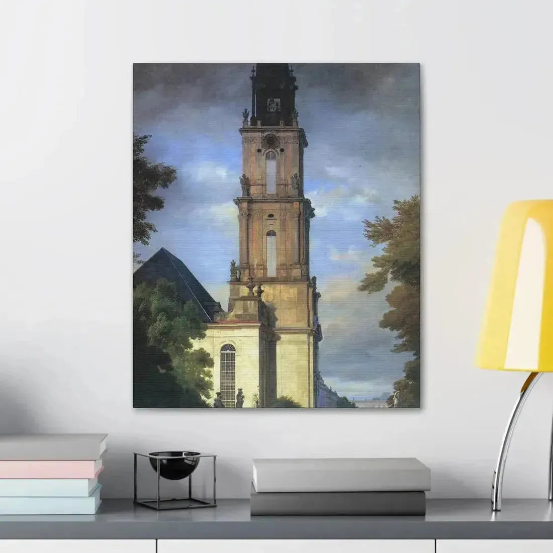 Eduard Gaertner (1801-1877) Garrison Church in Potsdam - Canvas Wall Art - The Sticker Space