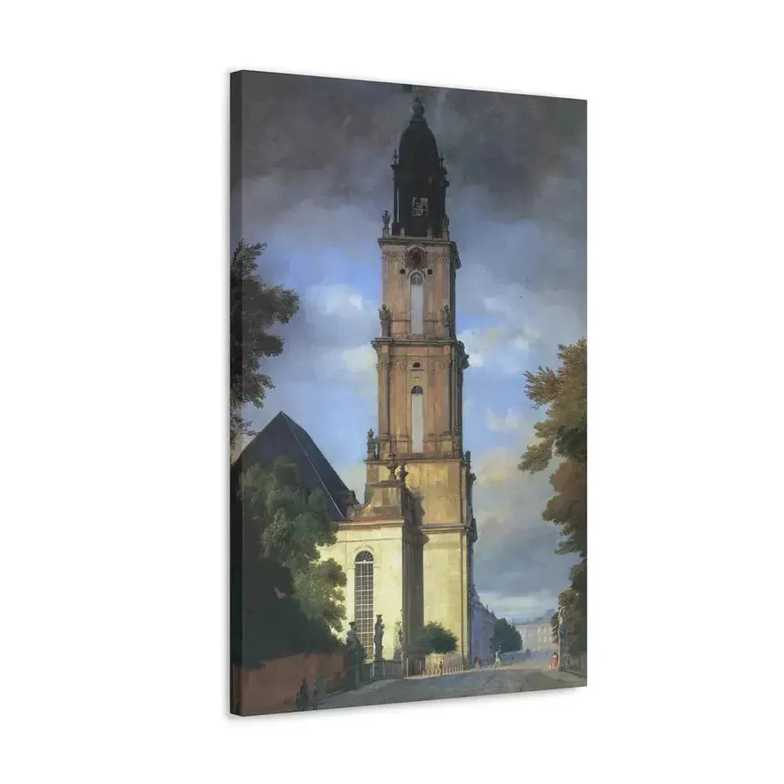 Eduard Gaertner (1801-1877) Garrison Church in Potsdam - Canvas Wall Art - The Sticker Space