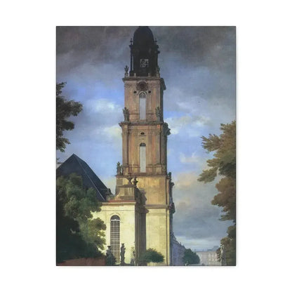 Eduard Gaertner (1801-1877) Garrison Church in Potsdam - Canvas Wall Art - The Sticker Space