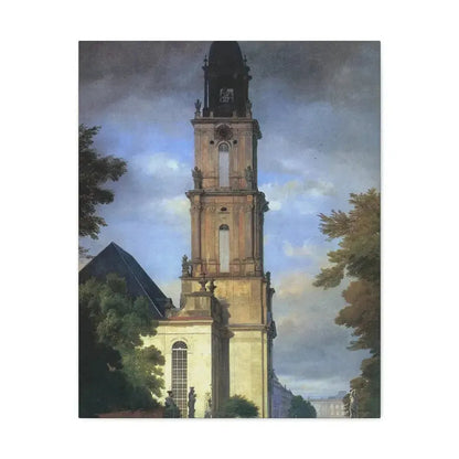 Eduard Gaertner (1801-1877) Garrison Church in Potsdam - Canvas Wall Art - The Sticker Space