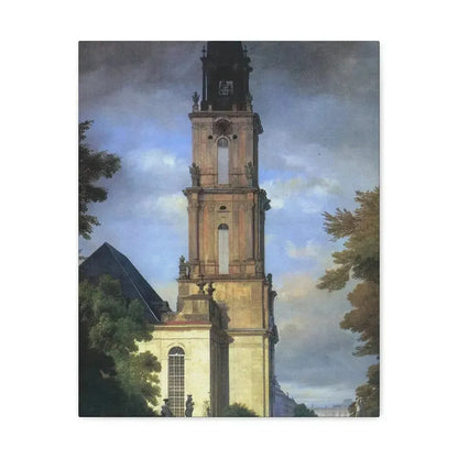 Eduard Gaertner (1801-1877) Garrison Church in Potsdam - Canvas Wall Art - The Sticker Space