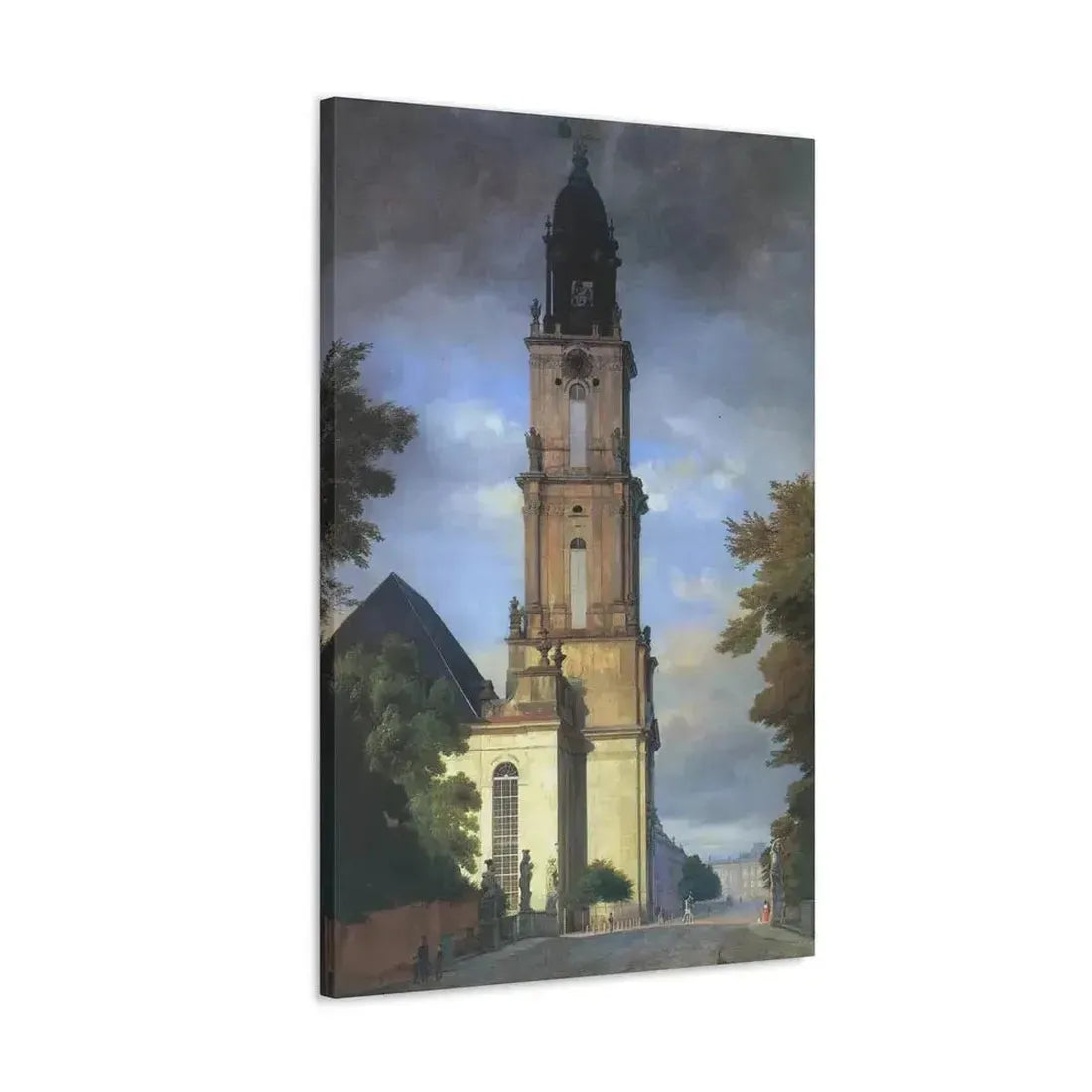 Eduard Gaertner (1801-1877) Garrison Church in Potsdam - Canvas Wall Art - The Sticker Space