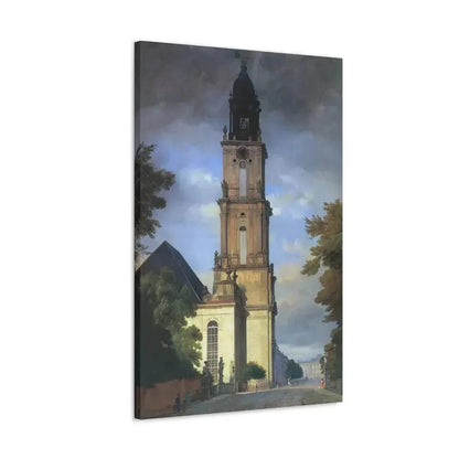 Eduard Gaertner (1801-1877) Garrison Church in Potsdam - Canvas Wall Art - The Sticker Space