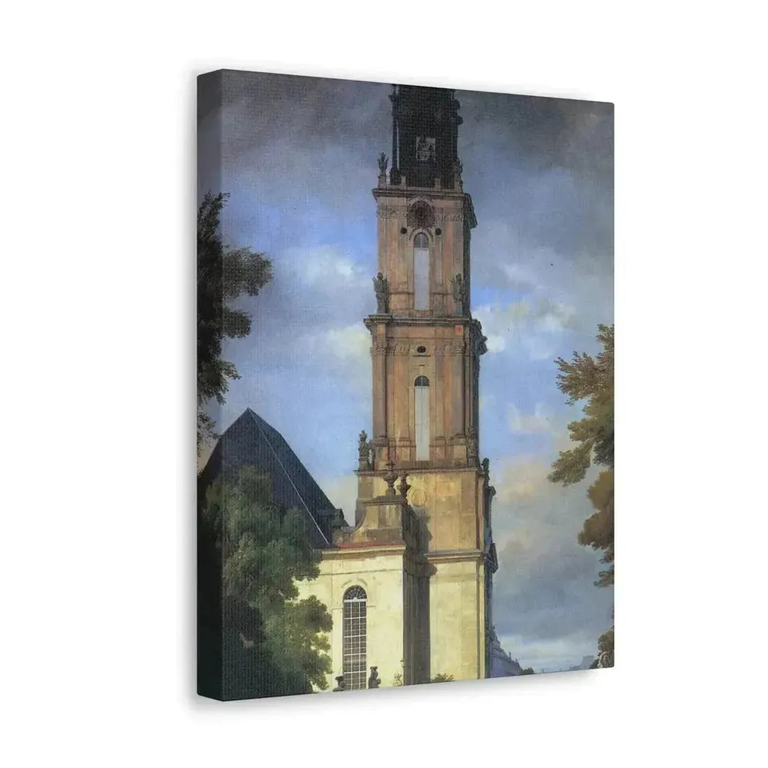 Eduard Gaertner (1801-1877) Garrison Church in Potsdam - Canvas Wall Art - The Sticker Space