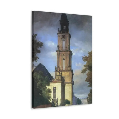 Eduard Gaertner (1801-1877) Garrison Church in Potsdam - Canvas Wall Art - The Sticker Space