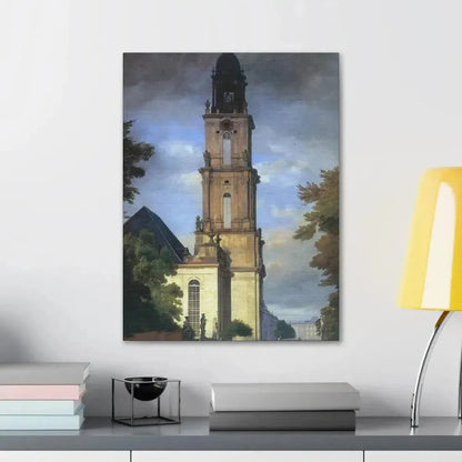 Eduard Gaertner (1801-1877) Garrison Church in Potsdam - Canvas Wall Art - The Sticker Space