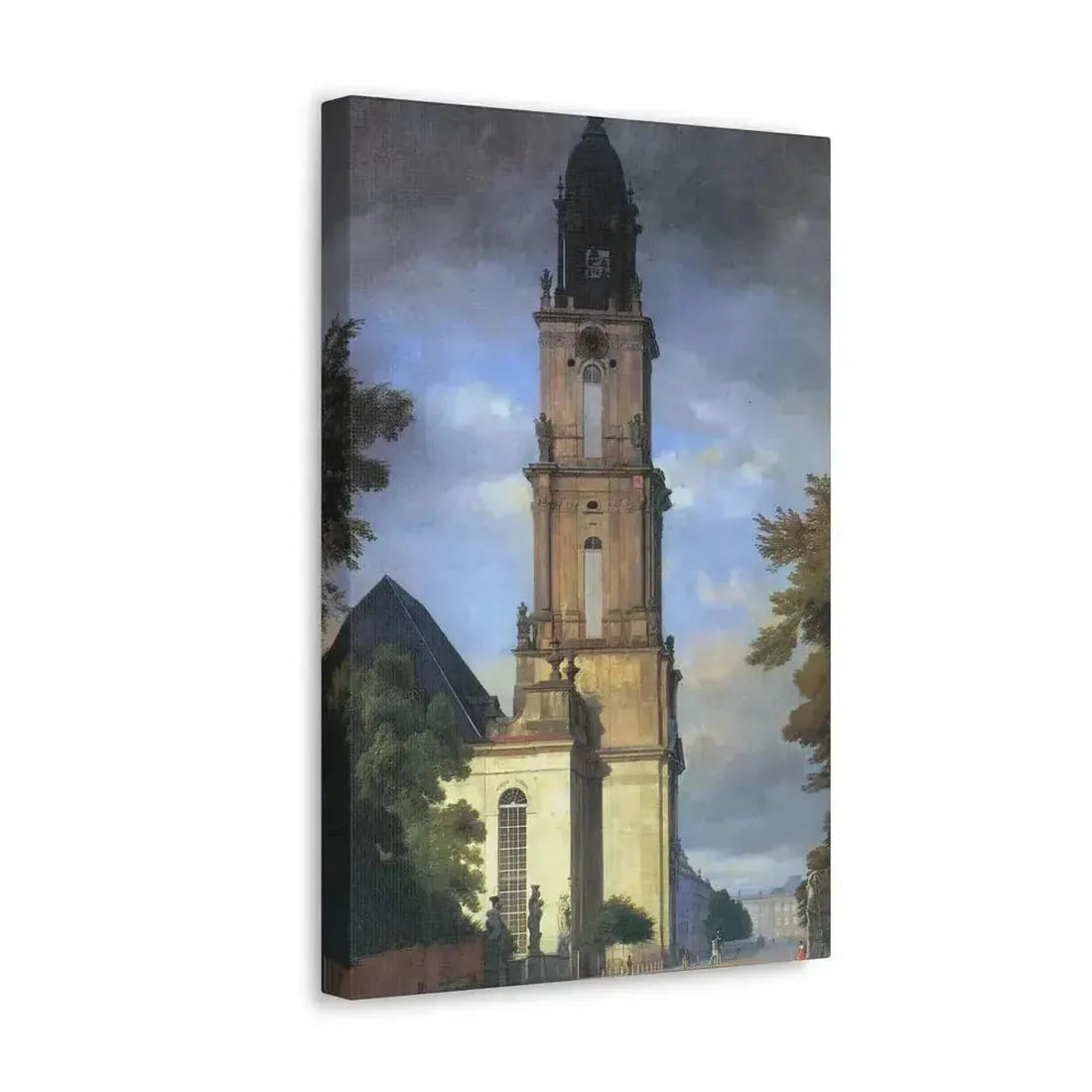 Eduard Gaertner (1801-1877) Garrison Church in Potsdam - Canvas Wall Art - The Sticker Space