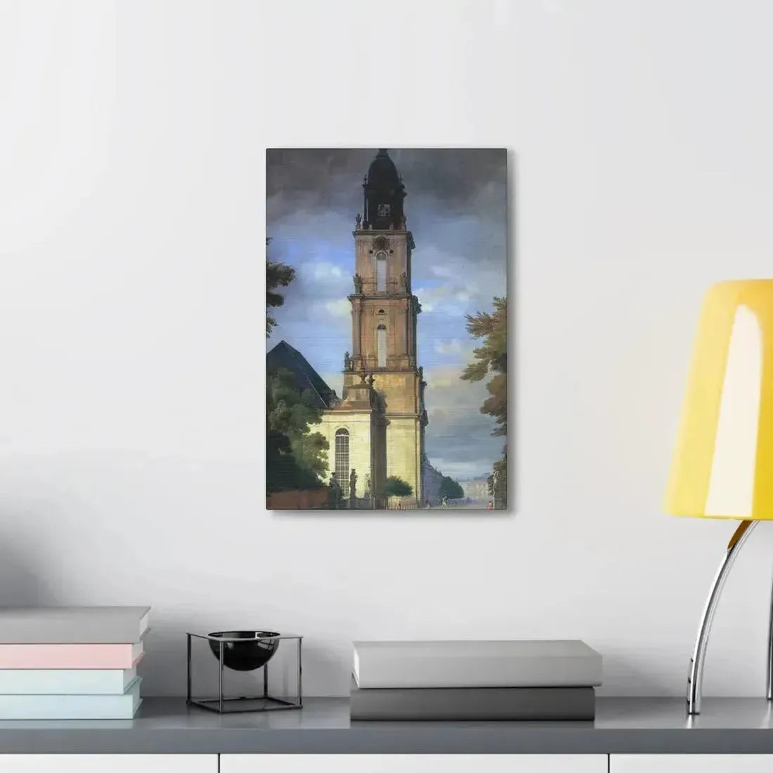 Eduard Gaertner (1801-1877) Garrison Church in Potsdam - Canvas Wall Art - The Sticker Space