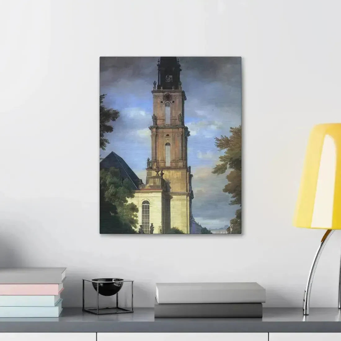 Eduard Gaertner (1801-1877) Garrison Church in Potsdam - Canvas Wall Art - The Sticker Space