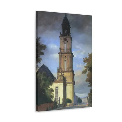 Eduard Gaertner (1801-1877) Garrison Church in Potsdam - Canvas Wall Art - The Sticker Space