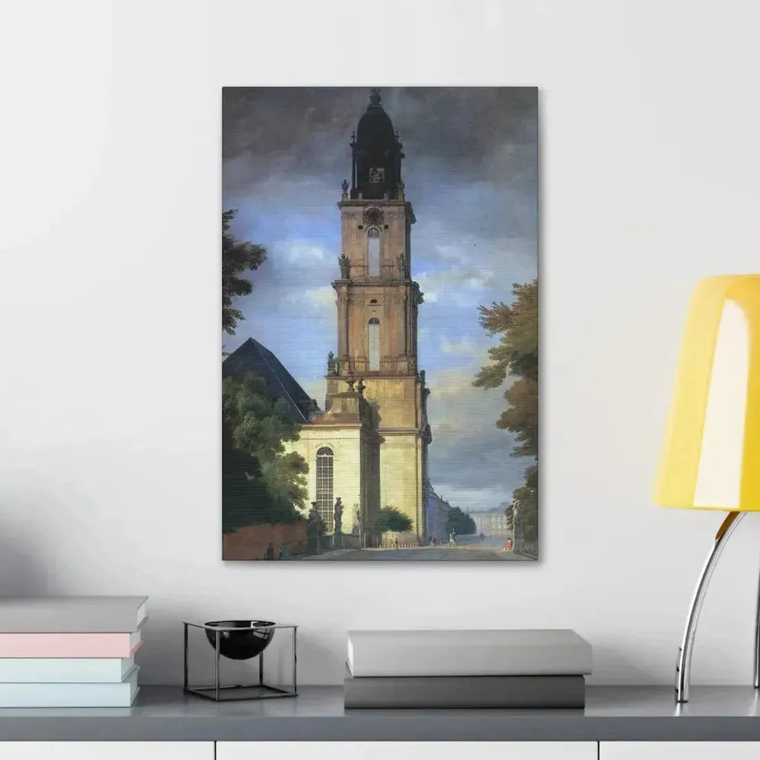 Eduard Gaertner (1801-1877) Garrison Church in Potsdam - Canvas Wall Art - The Sticker Space