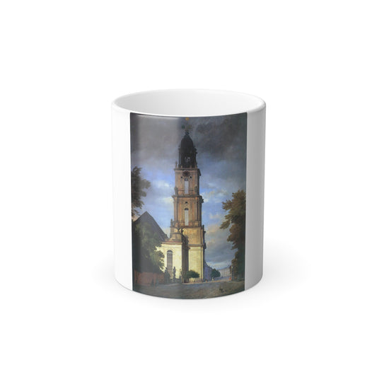 Eduard Gaertner (1801-1877) Garrison Church in Potsdam - Color Changing Mug 11oz-11oz-The Sticker Space