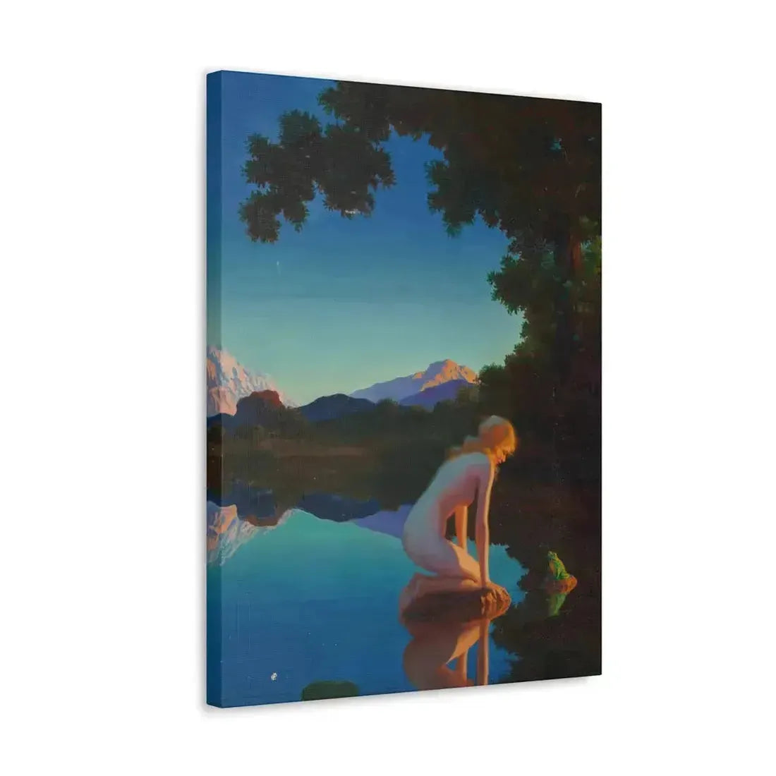 Edward Eggleston (1882-1941) Nymph and the Frog - Canvas Wall Art - The Sticker Space