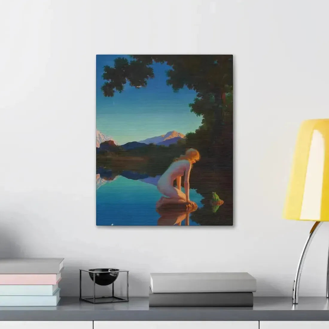 Edward Eggleston (1882-1941) Nymph and the Frog - Canvas Wall Art - The Sticker Space