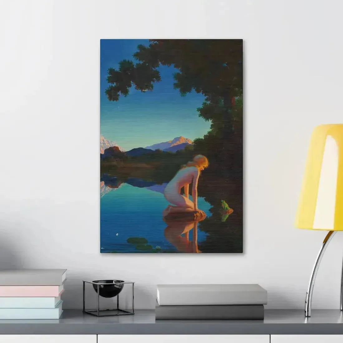 Edward Eggleston (1882-1941) Nymph and the Frog - Canvas Wall Art - The Sticker Space