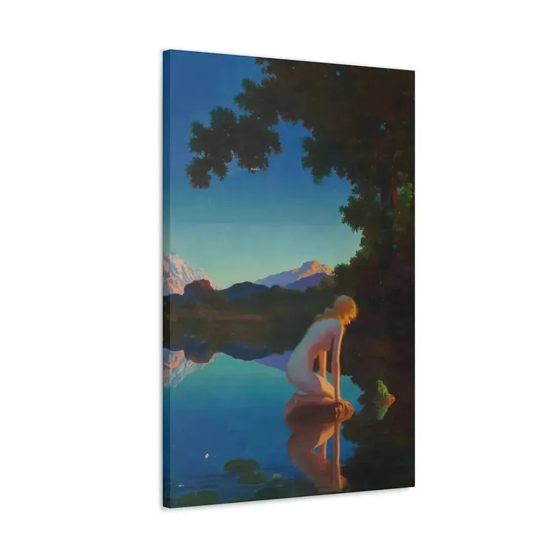 Edward Eggleston (1882-1941) Nymph and the Frog - Canvas Wall Art - The Sticker Space