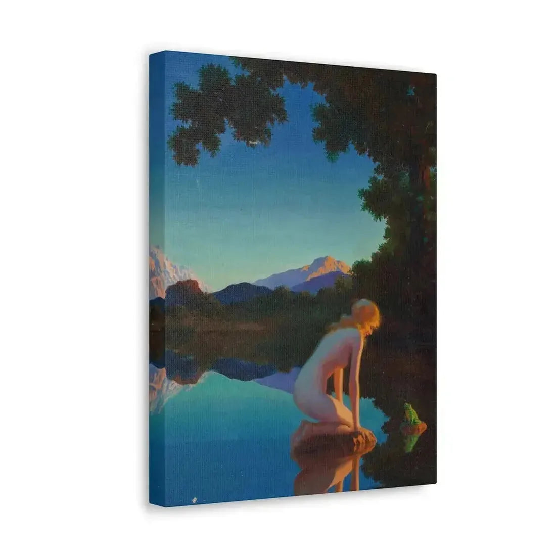 Edward Eggleston (1882-1941) Nymph and the Frog - Canvas Wall Art - The Sticker Space