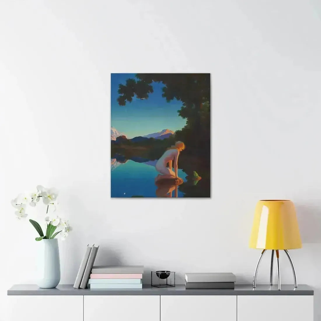 Edward Eggleston (1882-1941) Nymph and the Frog - Canvas Wall Art - The Sticker Space