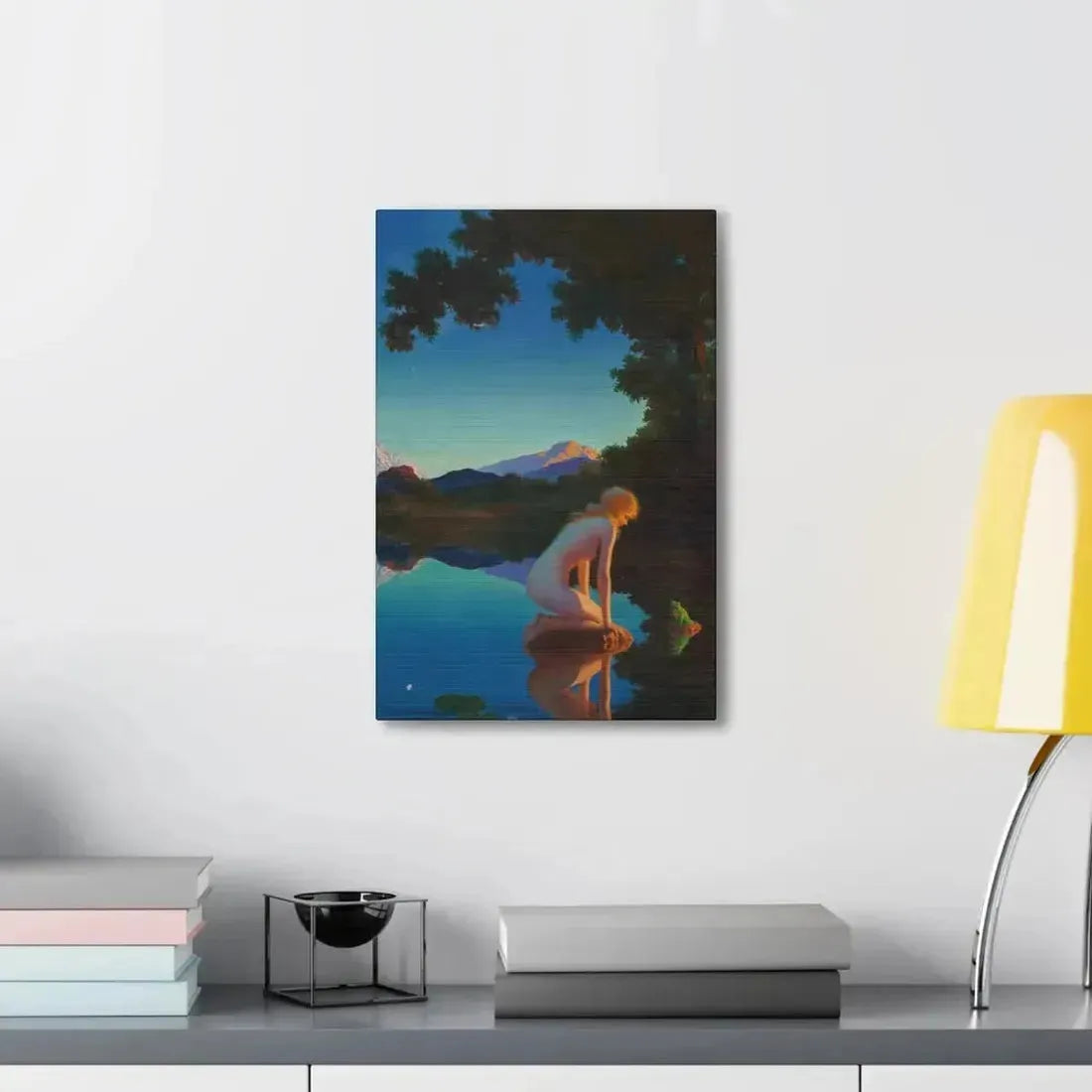 Edward Eggleston (1882-1941) Nymph and the Frog - Canvas Wall Art - The Sticker Space