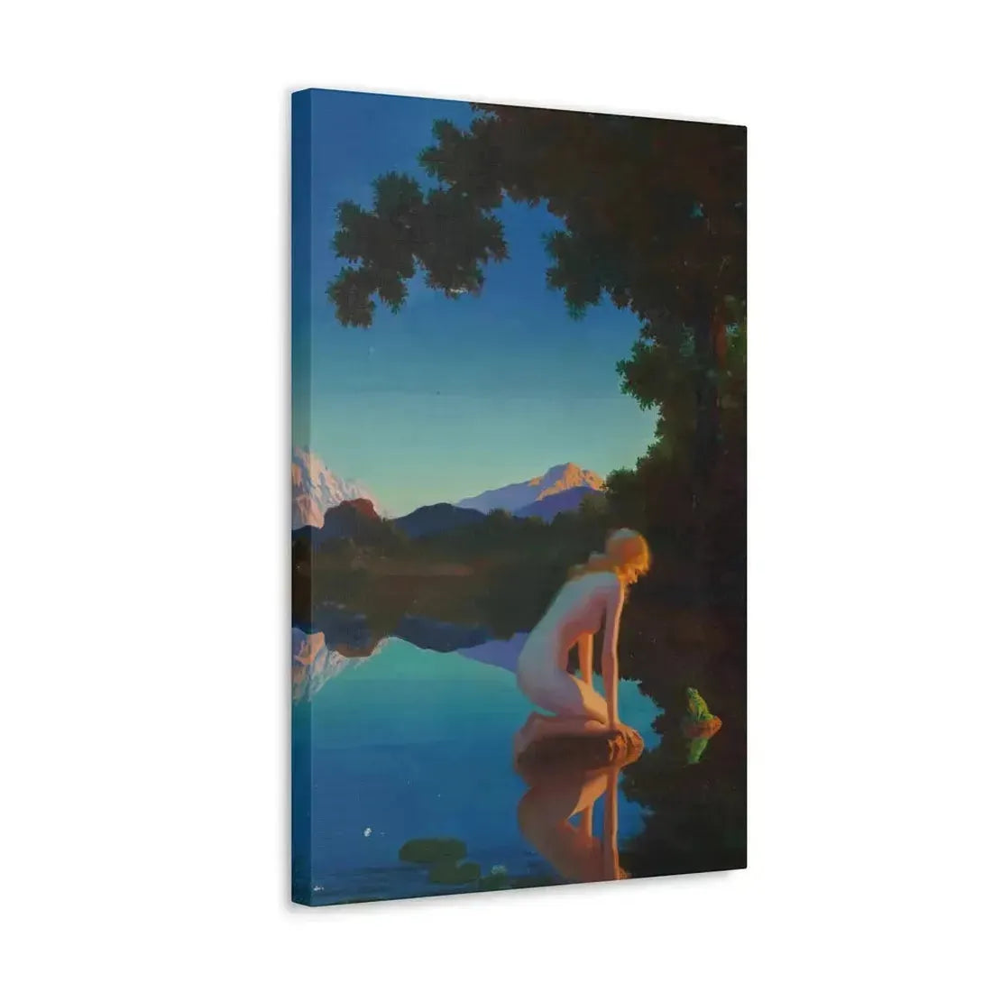 Edward Eggleston (1882-1941) Nymph and the Frog - Canvas Wall Art - The Sticker Space