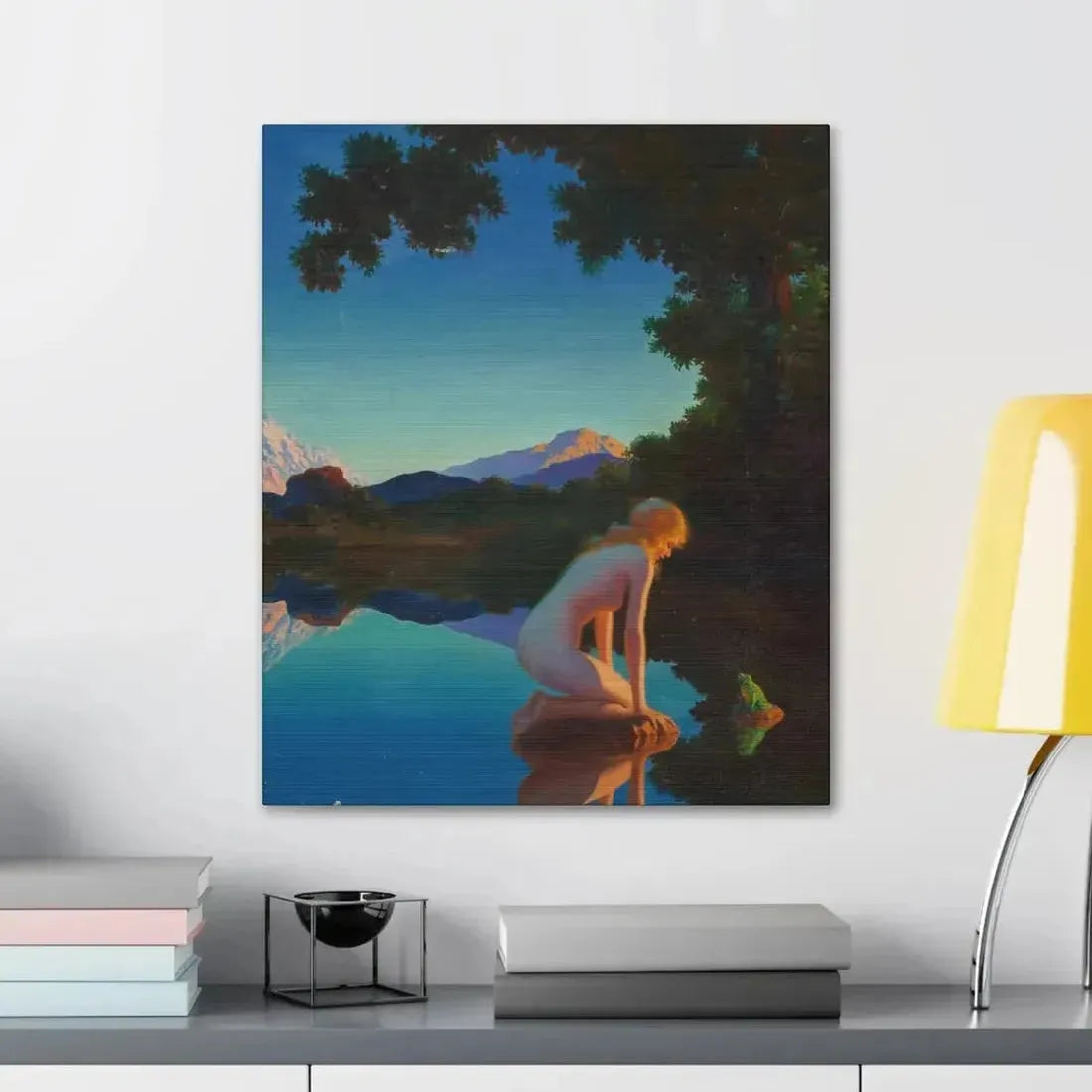 Edward Eggleston (1882-1941) Nymph and the Frog - Canvas Wall Art - The Sticker Space