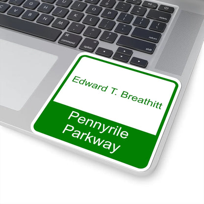 Edward T Breathitt Pennyrile Parkway Shield (Kentucky) (Road Sign) STICKER Vinyl Kiss-Cut Decal - The Sticker Space