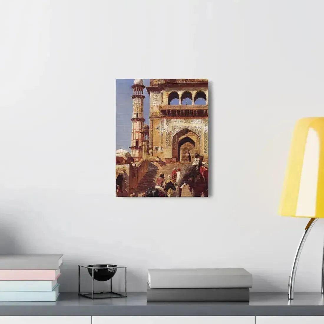 Edwin Lord Weeks (1849-1903) Before A Mosque 1883 - Canvas Wall Art - The Sticker Space