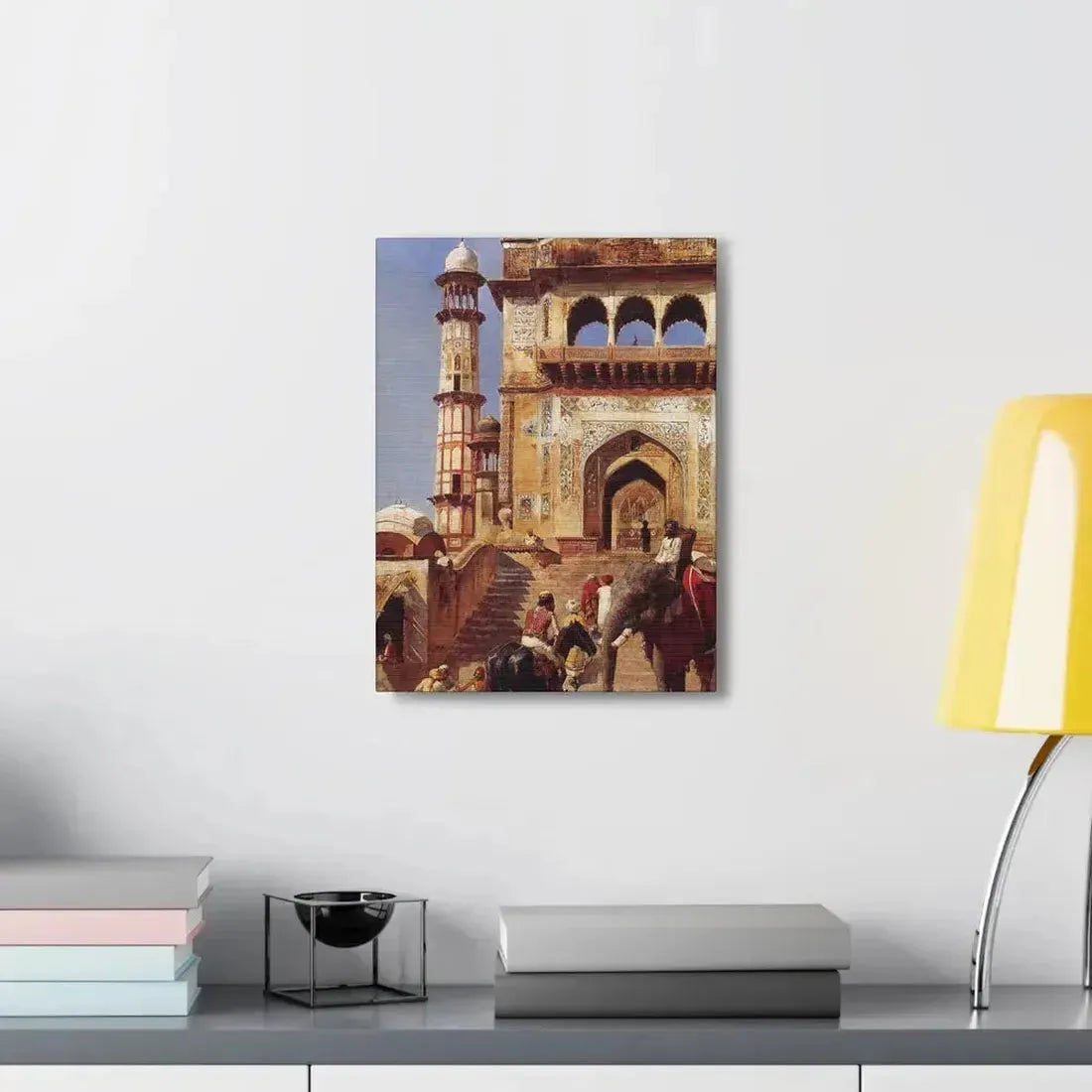 Edwin Lord Weeks (1849-1903) Before A Mosque 1883 - Canvas Wall Art - The Sticker Space