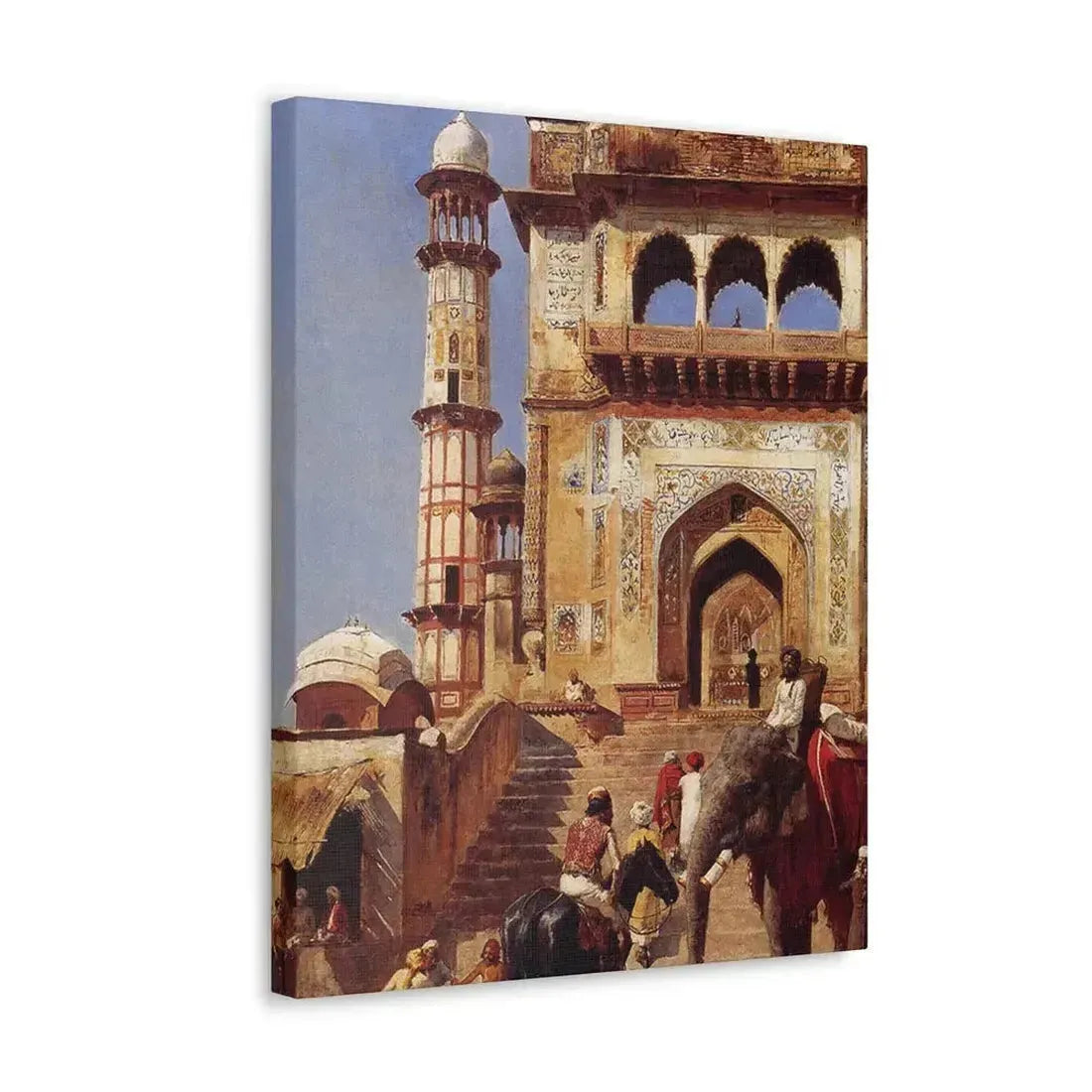 Edwin Lord Weeks (1849-1903) Before A Mosque 1883 - Canvas Wall Art - The Sticker Space