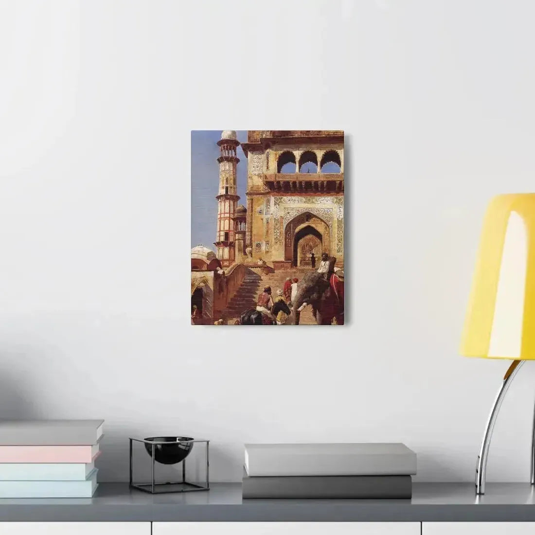 Edwin Lord Weeks (1849-1903) Before A Mosque 1883 - Canvas Wall Art - The Sticker Space