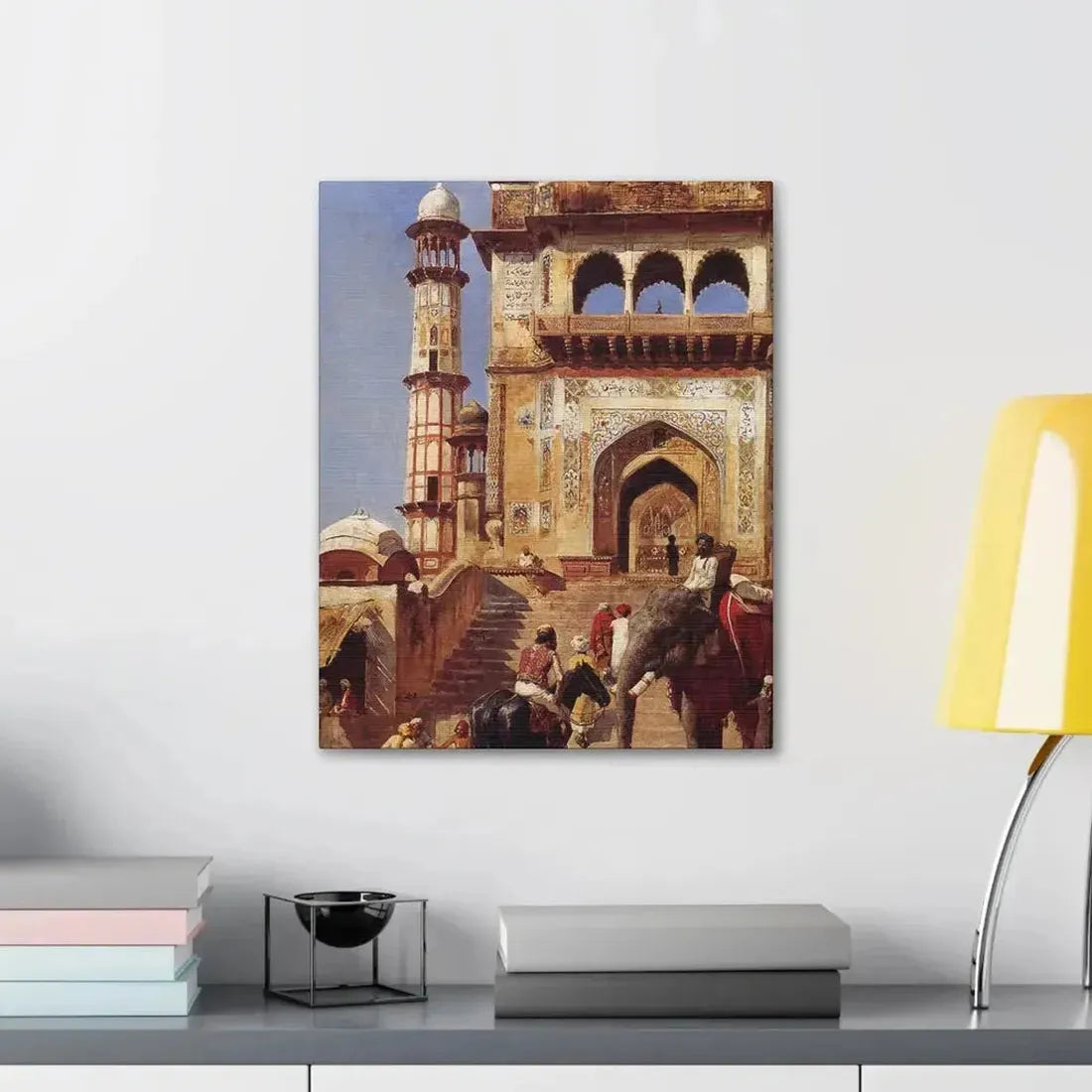 Edwin Lord Weeks (1849-1903) Before A Mosque 1883 - Canvas Wall Art - The Sticker Space