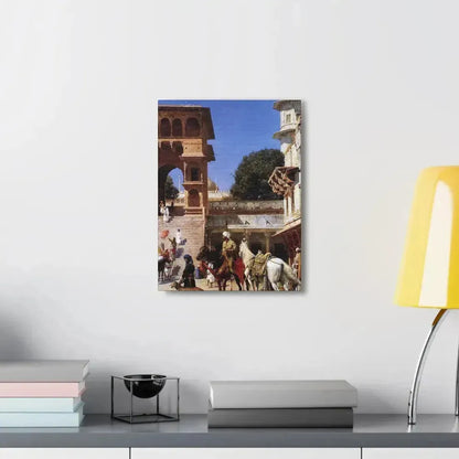 Edwin Lord Weeks (1849-1903) Departure For The Hunt - Canvas Wall Art - The Sticker Space