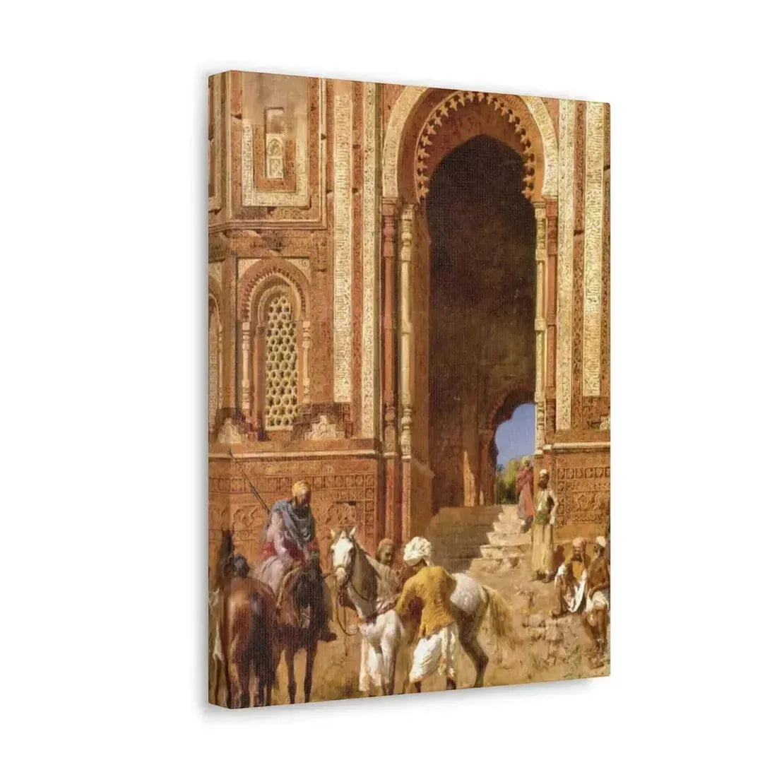 Edwin Lord Weeks (1849-1903) Gateway of Alah-Ou-Din, Old Delhi - Canvas Wall Art - The Sticker Space