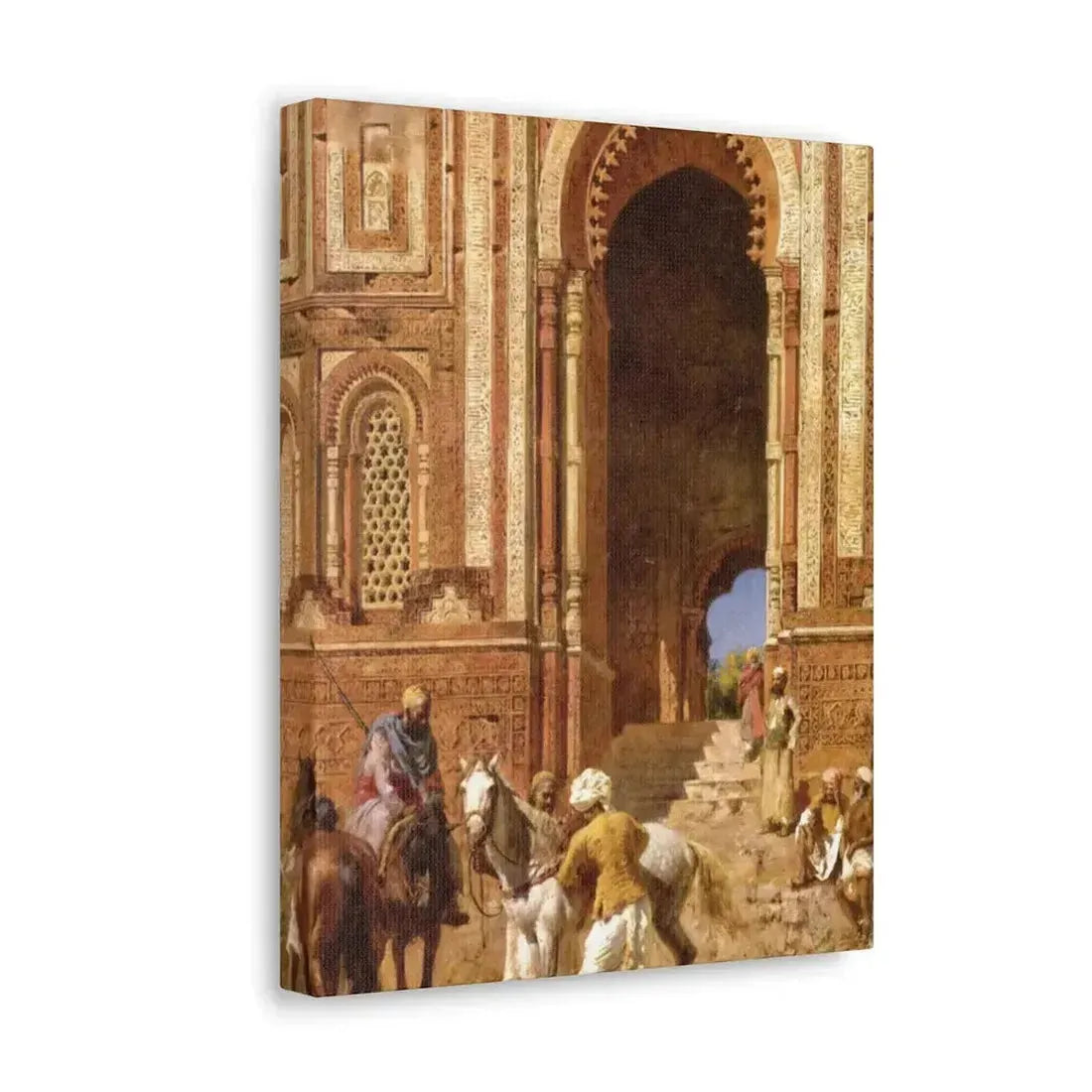 Edwin Lord Weeks (1849-1903) Gateway of Alah-Ou-Din, Old Delhi - Canvas Wall Art - The Sticker Space