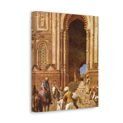 Edwin Lord Weeks (1849-1903) Gateway of Alah-Ou-Din, Old Delhi - Canvas Wall Art - The Sticker Space