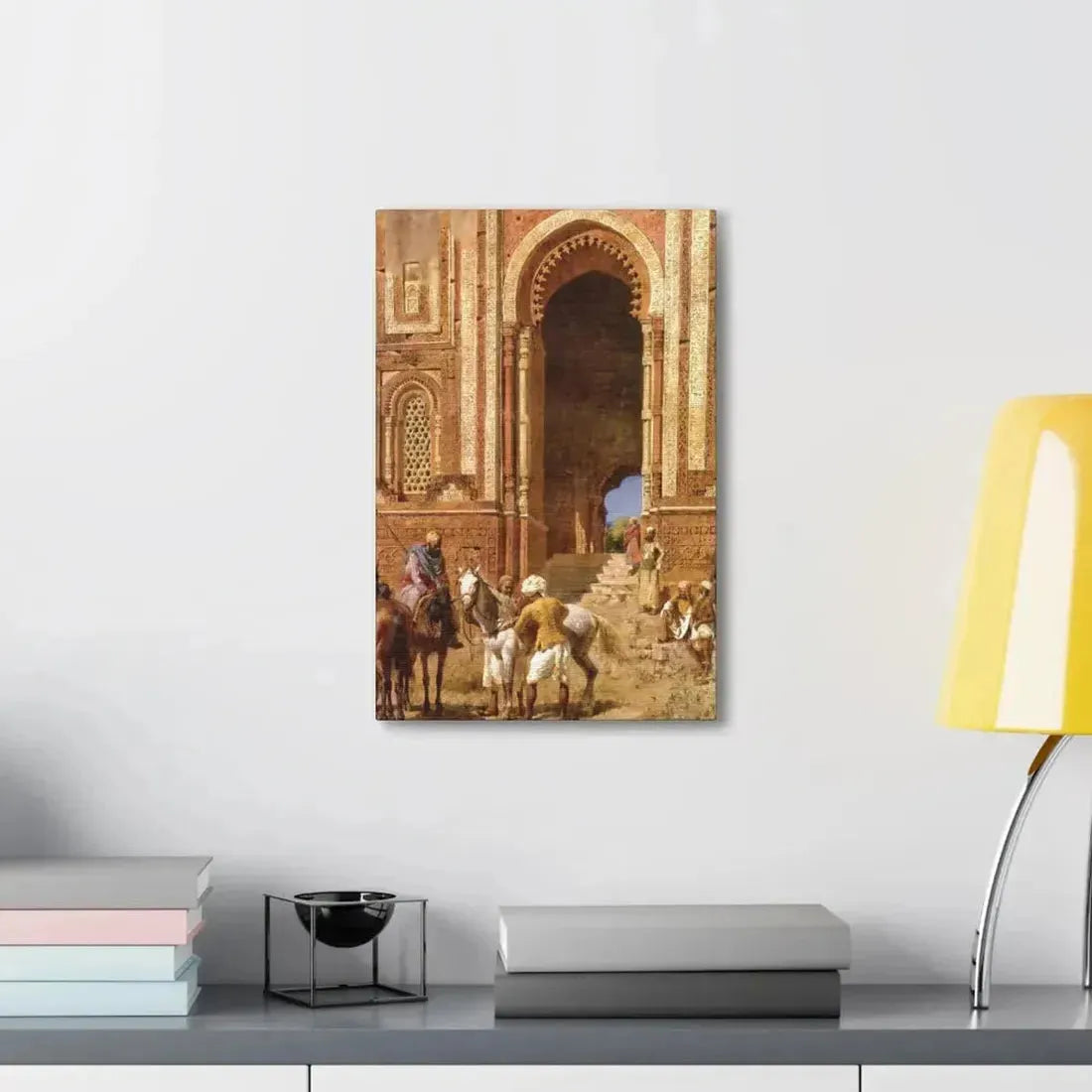 Edwin Lord Weeks (1849-1903) Gateway of Alah-Ou-Din, Old Delhi - Canvas Wall Art - The Sticker Space