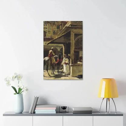 Edwin Lord Weeks (1849-1903) Hindu Merchants - Canvas Wall Art - The Sticker Space