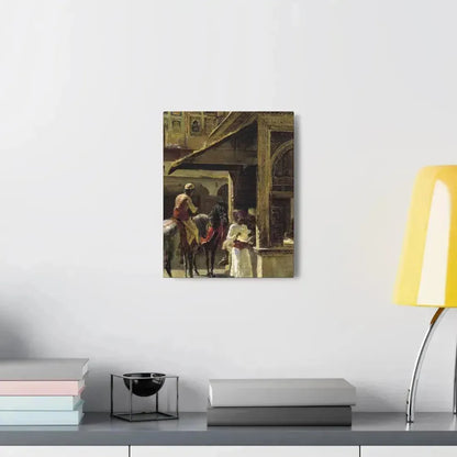 Edwin Lord Weeks (1849-1903) Hindu Merchants - Canvas Wall Art - The Sticker Space